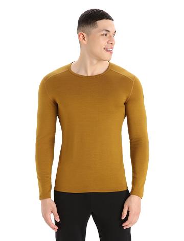 Base Layers Icebreaker Merino 260 Tech Long Sleeve Crewe Thermal Top Homme Marron | FR 1394MQZA